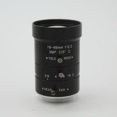 HD 3.0Megapixel Manual F2.0 Iris 16-48mm Varifocal IR CCTV Lens C M For Bank Supermarket Road monitoring