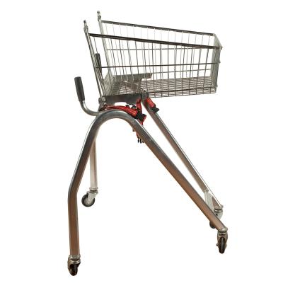 Trole deficiente do tamanho pequeno conveniente empurrar o trole integrado com a correia segura em encenações múltiplas nos supermercados