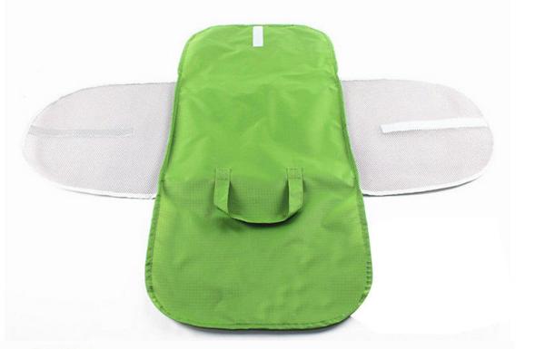 Green Portable Travel Organizer Bag Oxford Cloth Transverse Square Style