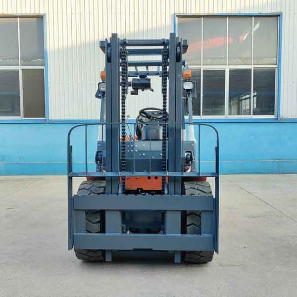 5000kg 4 Wheel Counterbalance Forklift Orange Counter Balance Fork Truck