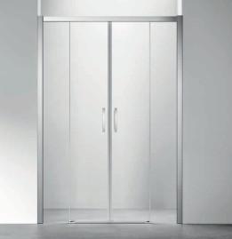 Sala de banho Sala de chuveiro, porta deslizante dupla, alumínio, porta deslizante dupla