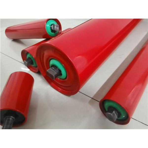 30 Degree Galvanized 133mm Conveyor Steel Rollers With Bearings