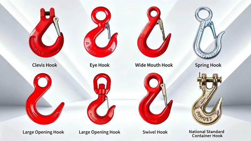 10mm 3m Lashing Chains Heat Treated Chain Sling With Hooks