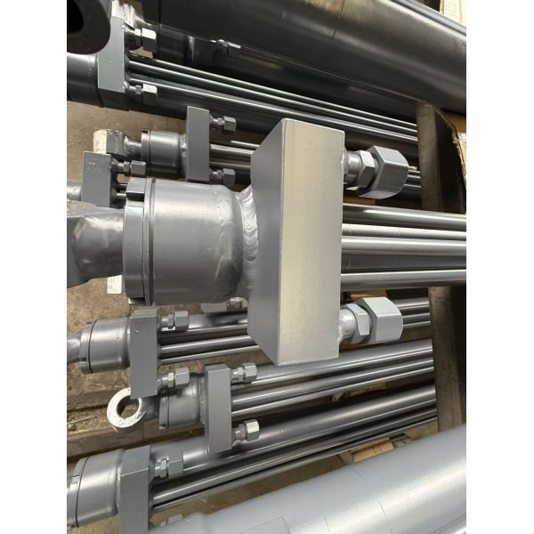 Hard Chrome Plated Steel 2 Stage Telescopic Hydraulic Cylinder Double Acting