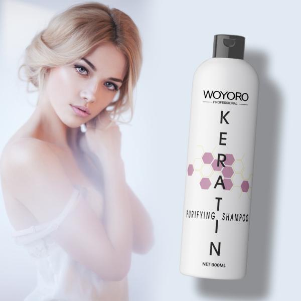 750ml Organic Hair Keratin Clarify Shampoo Flowers Fragrance