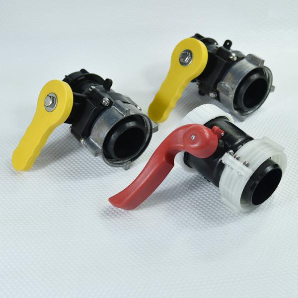 Size 1 DN40 Butterfly Valves for IBC 1000 Tank Fitting DN40 DN50 DN80 Control Ball