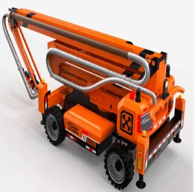 Robot d'extinction d'incendie par pulvérisation aérienne