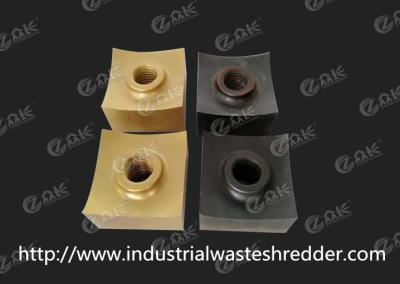 Square Industrial Cutting Blades Precision Machining For Single Shaft Shredder
