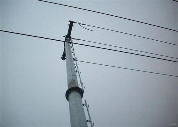 Silver Monopole Transmission Tower , Hot-dip Galvanized Power Monopole Transmission Tower