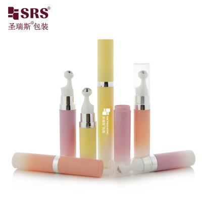 A0035 7.5ml 10ml 15ml Vacío Snap On Diseño Sin Aire Rollo En Botella Para los Ojos Suero Gel para el Cuidado de la Piel