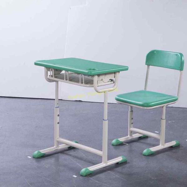 HDPE Environmental Iron Aluminum Student Desk Aand Chair Set With Drawer