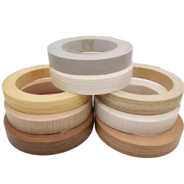 Environmentally Friendly PVC Edge Banding Tape Water Resistant High Glossy Surface Multipurpose Furniture Accessories