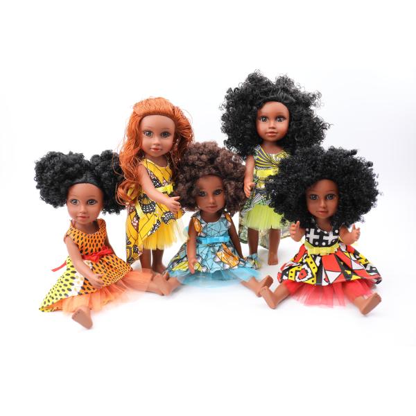 12 Inch Black Doll Realistic African Doll Clothes Gift Black Baby Dolls For Kids