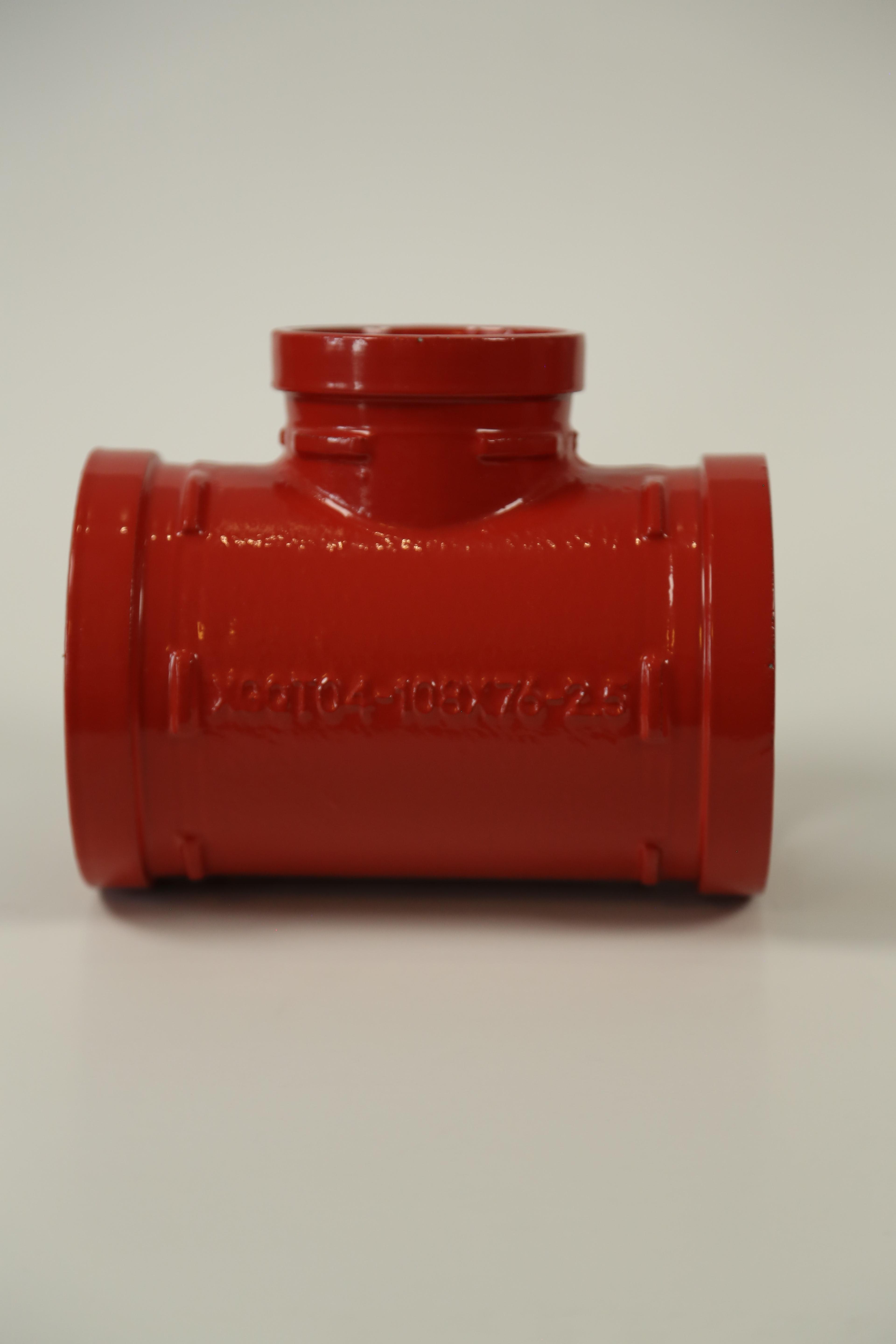 Высокое давление с канавкой фитинги Tee Коррозионная стойкость 362 PSI