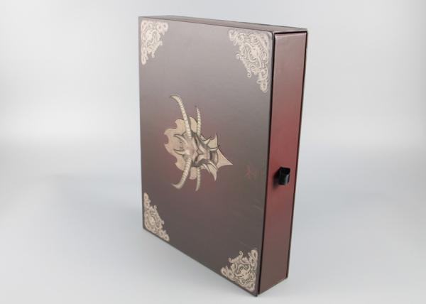 Matte Lanimated Flip Top Gift Box , Custom Paperboard Boxes With Debossing