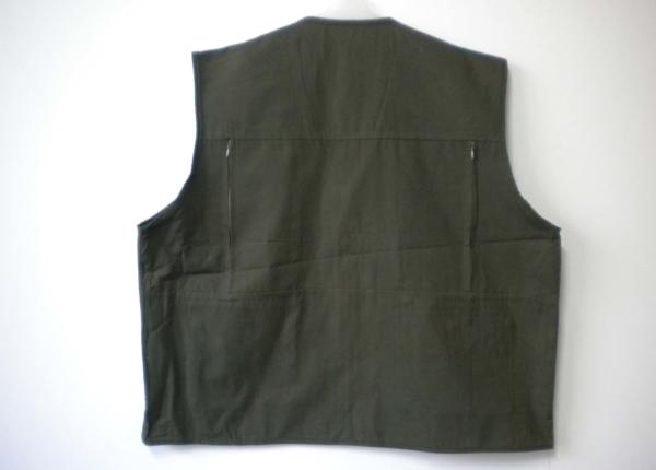 vest, mens vest in T/C 65/35 fabric, fishing vest, casual vest