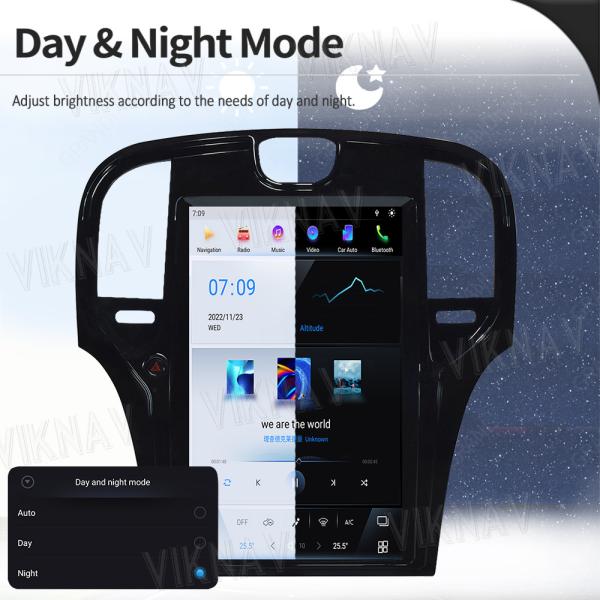 Стерео автомобильный радиоприемник экрана касания для радиотелеграфа 2013-2019 андроида 11 Крайслер 300C