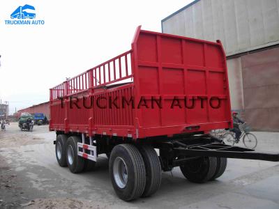 3 Axles Full Trailer Truck  60 Tons Loading For Container And Bulk Goods