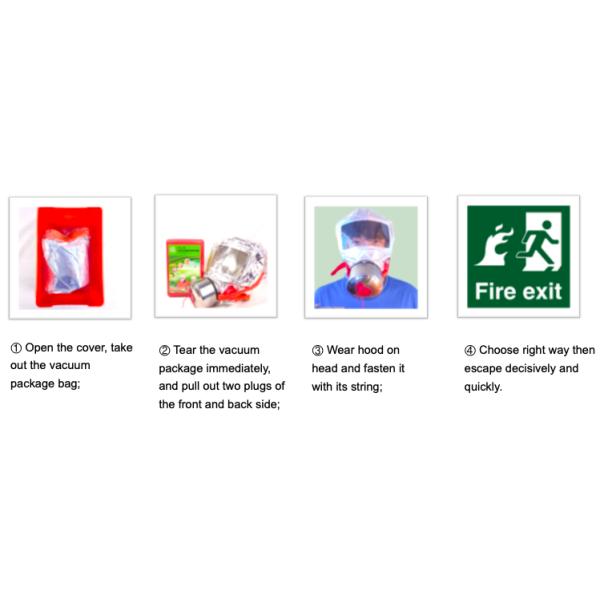 Фильтрный тип противопожарной самоспасательной маски, дымовой аппарат для самоспасания от дыма, противопожарная маска для семейных гостиниц