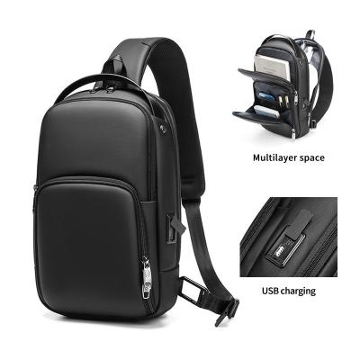 Logotipo impresso de alta qualidade novo casual Sling de ombro Crossbody Saco Logotipo personalizado Sacos de peito de viagem para homens