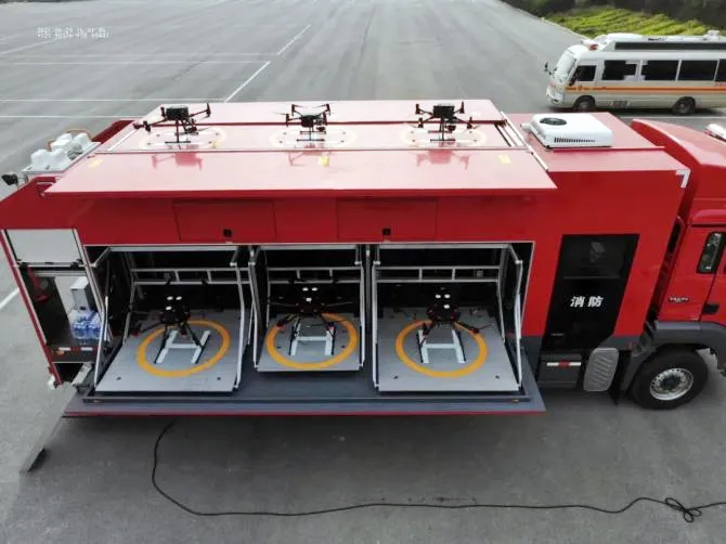 Isuzu Hino HOWO Uav Drone Emergency Support Vehicle Fixed Wing Uav Transportation Truck