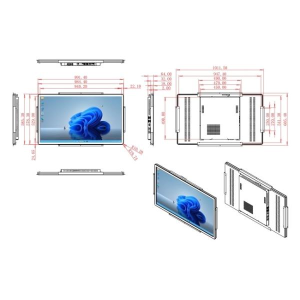 43-Inch Windows Large-Scale Interface for Traffic Systems, Corporate Information Centers, Retail Environments, and Industrial Control