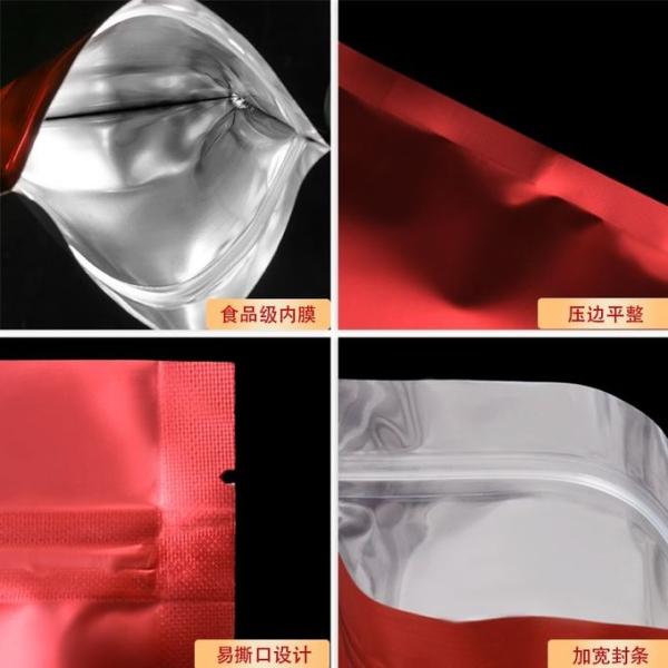 Resistente a la humedad Cerradura con cremallera 6*9cm Bolsa de papel de aluminio Bolsa de cerradura con cremallera de papel de aluminio