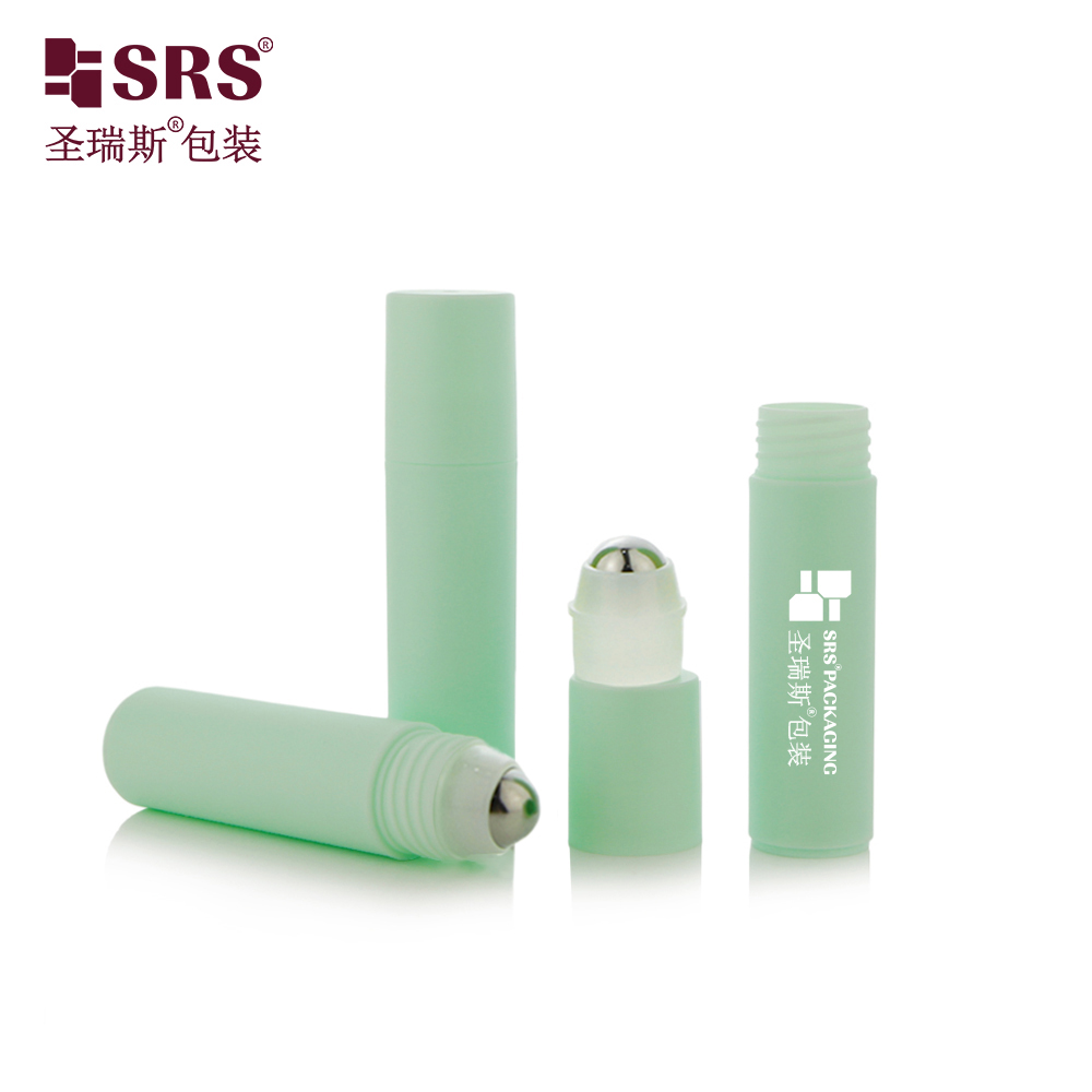 Portable Cylinder 30ml PP Roller Bottle Portable Leak Proof for Body Skincare Aromatherapy Liquid