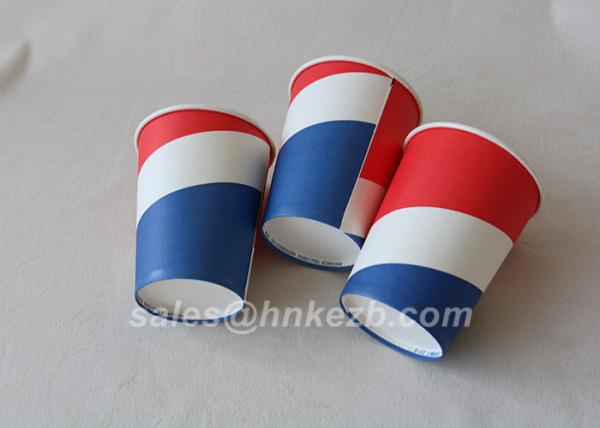 Recyclable Coffee Paper Cups PLA Coated 8oz Biodegradable Paper Cups Custom