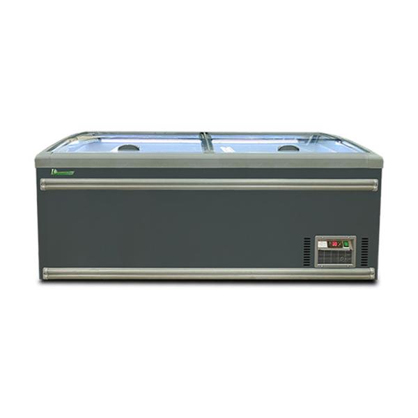 Direct Cooling Glass Top Island Chest Freezer -22C Large Capacity  850L