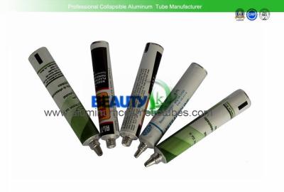 Glue Adhensive Aluminum Squeeze Tubes 15ml Silk Screen Printing With Tip Caps