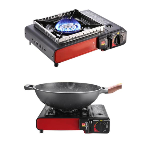 Портативный на открытом воздухе располагаясь лагерем варить безопасности горелки газовой плиты на открытом воздухе