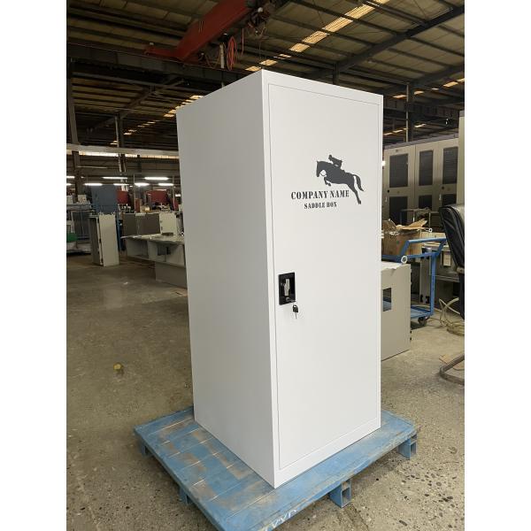 Lockable большая коробка 140x60x60cm седловины оборудования лошади белого металла