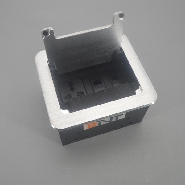 Aluminum Alloy Brush Cover Cable Management Brush Flip Up Power Outlet