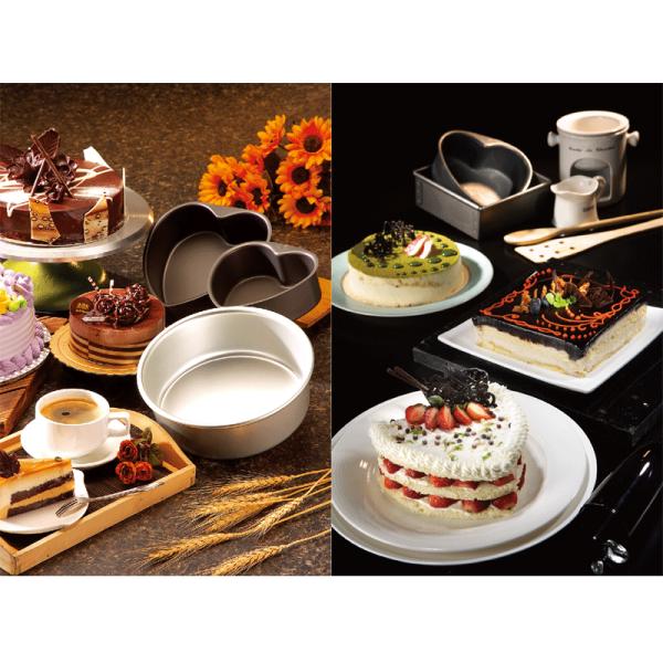 RK Bakeware China Foodservice NSF 142 * 134 * 55 Алюминиевая форма для торта в форме сердца со свободным дном