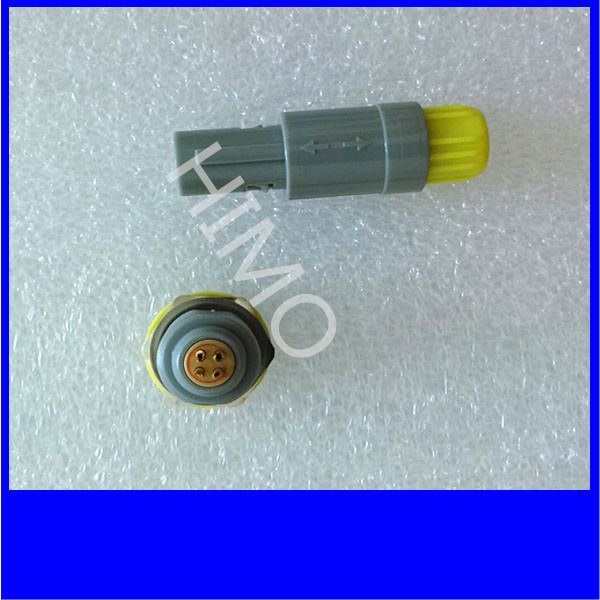 4 pin lemo plastic circular electronic connector PAGPKG