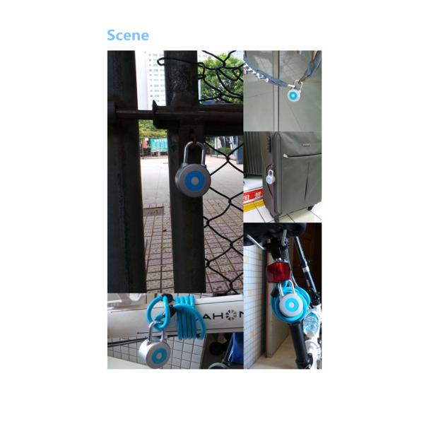 Logistic Transportation Remote Control Padlock Collision Sensor Button Press Open