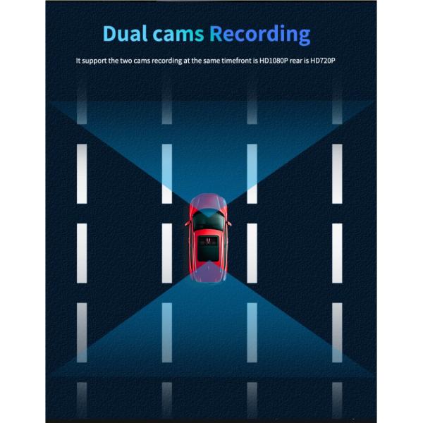 Linux 1,5-дюймовый автомобильный видеорегистратор с видеорегистратором Dash Cam 4G Full HD 1080P