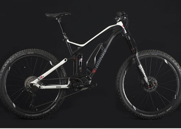 Disc Brake Full Suspension Ebike Frame , Aluminum Mountain Trail Bike Frame