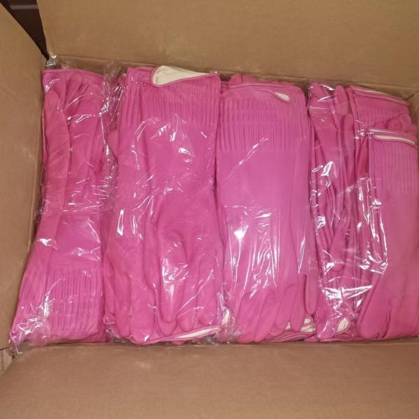 100g per pair Finger Thickness Extra Long Cuff Latex Gloves Water Proof Strong Small Medium Large X Large Safety Gloves