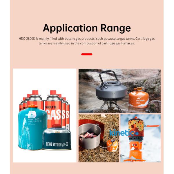 Complete Automatic Butane Gas Cartridge Refilling Machine with 1500 KG Capacity and High Speed Refilling