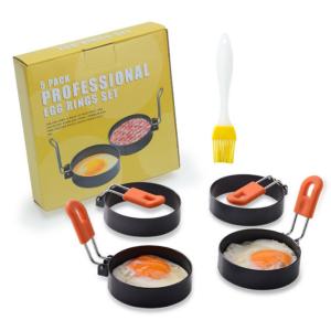 Anti escalde os eletrodomésticos de aço inoxidável 2.95Inch Fried Egg Ring Mold