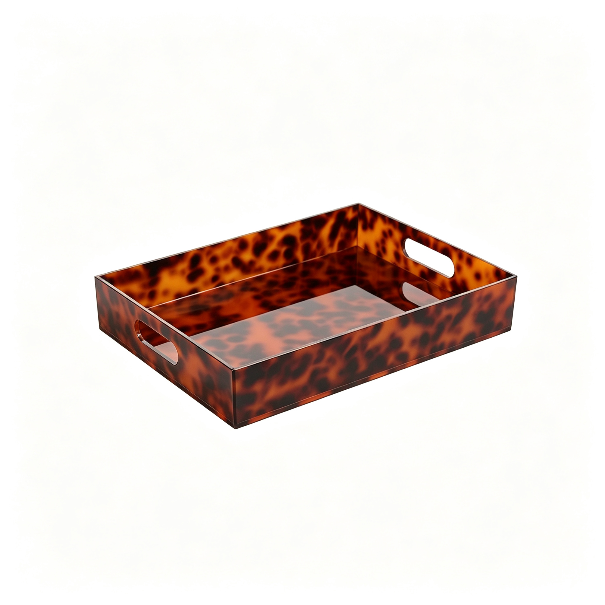 Clear Acrylic Organizer Tray Featuring Durable Acrylic Material for Long Lasting Office Desk Organization and Storage