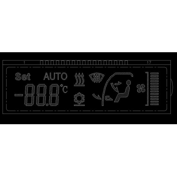 Контроллер транспортного средства HTN дисплей Семь сегментов LCD настраиваемый PIN-коннектор
