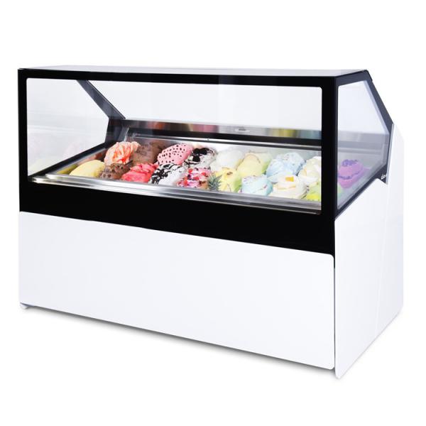 Cheap Ice Cream Freezer Showcase with Fan Cooling