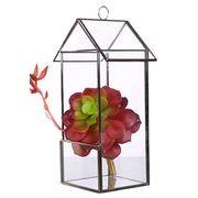 2016 new hanging clear glass prism air plant terrarium tabletop succulent plants holder