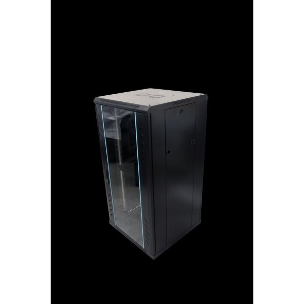 22U Indoor Network Rack with 600kg Static Loading Capacity and 1200mm Height