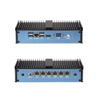 Intel Pentium 4415U Processeur pare-feu Mini PC avec système de refroidissement sans ventilateur 6 Ethernet