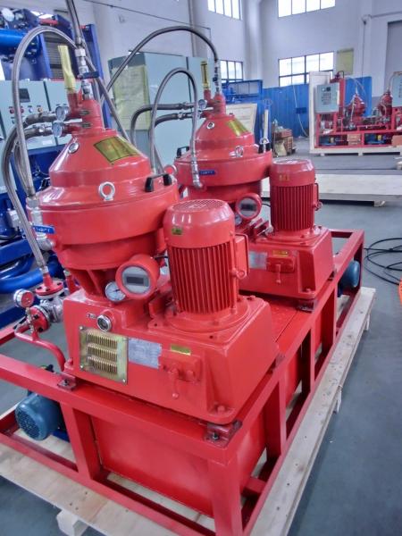 Small disc Centrifugal Oil Purifier Water Fuel Filter Separator  Variable Discharging 500 - 1000 L/H