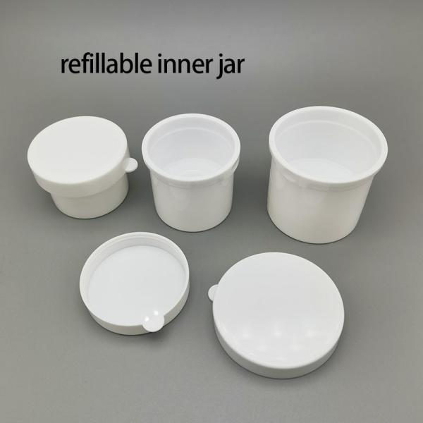 Replaceable Acrylic Cream Vacuum Bottle Press Airless Pump Jar For Face Cream Lotion 15g 30g 50g